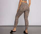 High Waist Leopard Print Pajama Leggings insstreet